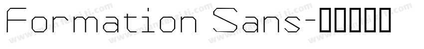Formation Sans字体转换